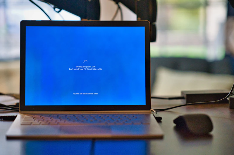 Laptop showing a system recovery screen